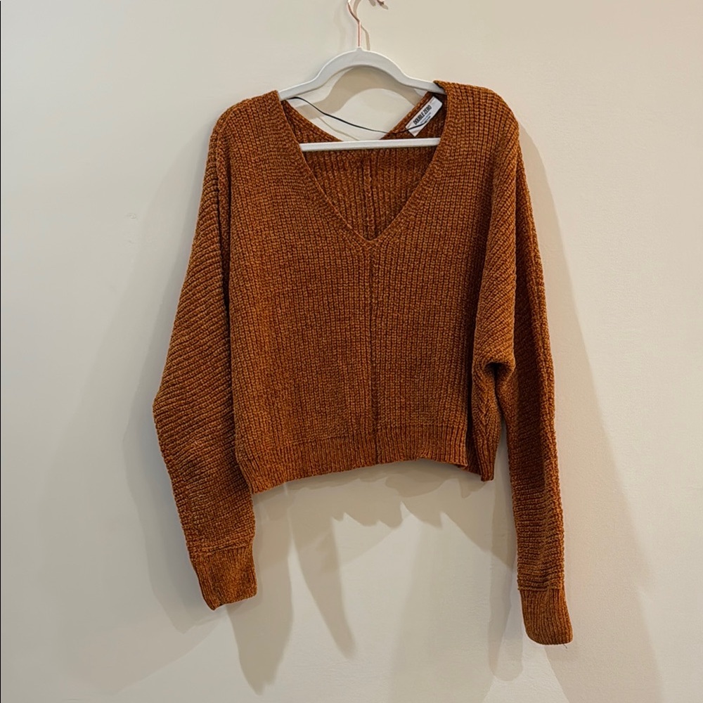 Cozy Brown V-Neck Sweater